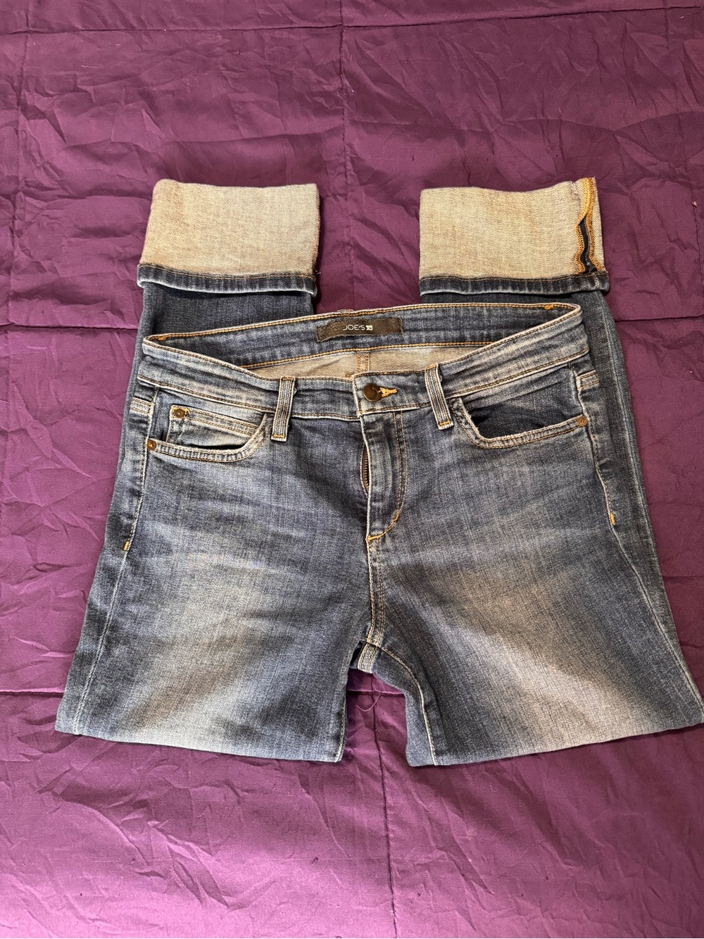 Joes Classic Women's Mid-Rise Blue Denim Jeans